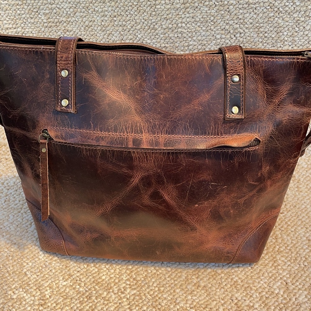 Handbag leather
